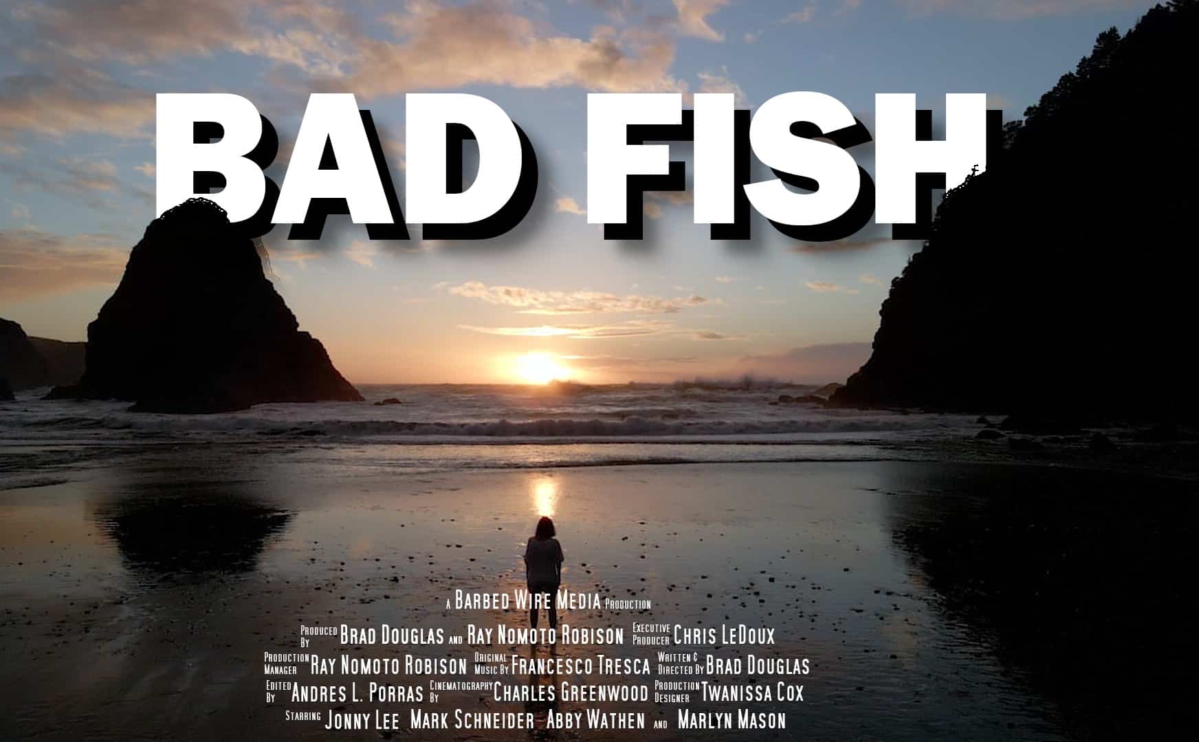 bad fish credits postcard